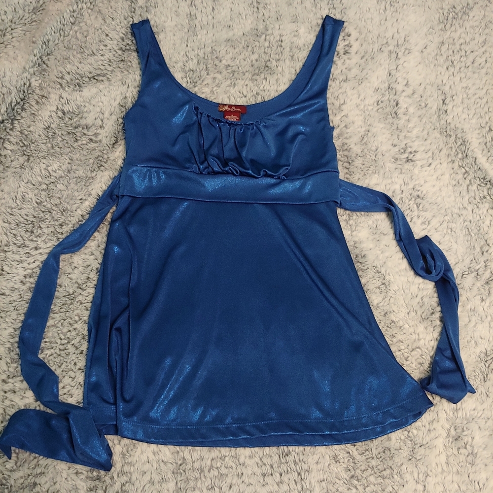 Shimmery Blue Tank Top